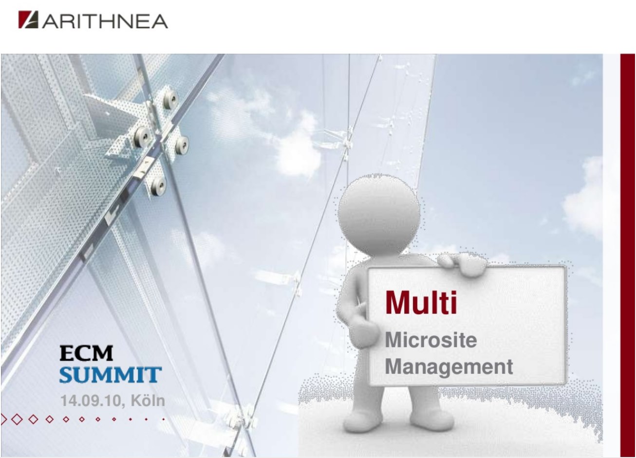 Multi Microsite Management – Vortrag