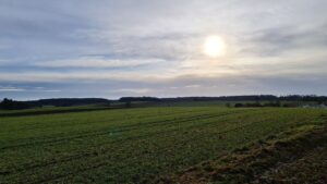 Schönes Wintergraveln im Norden von München