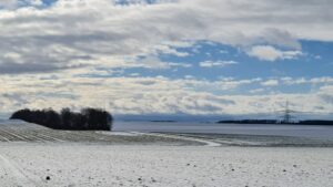 Graveln im Neuschnee