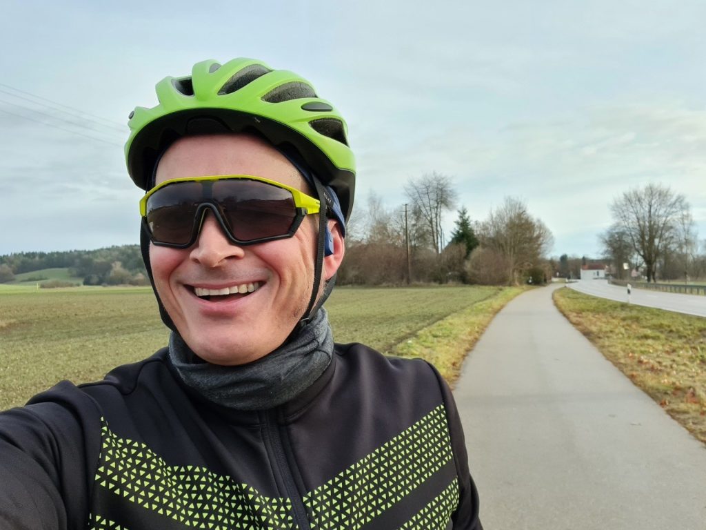 Selfie am Radweg