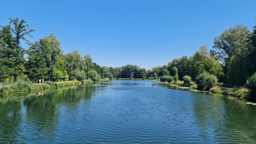 Fluss mit bewaldetem Ufer