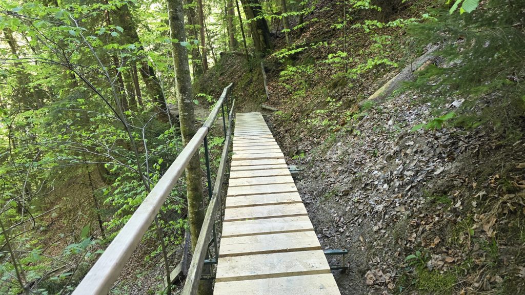 Holzsteg in der Ammerschlucht