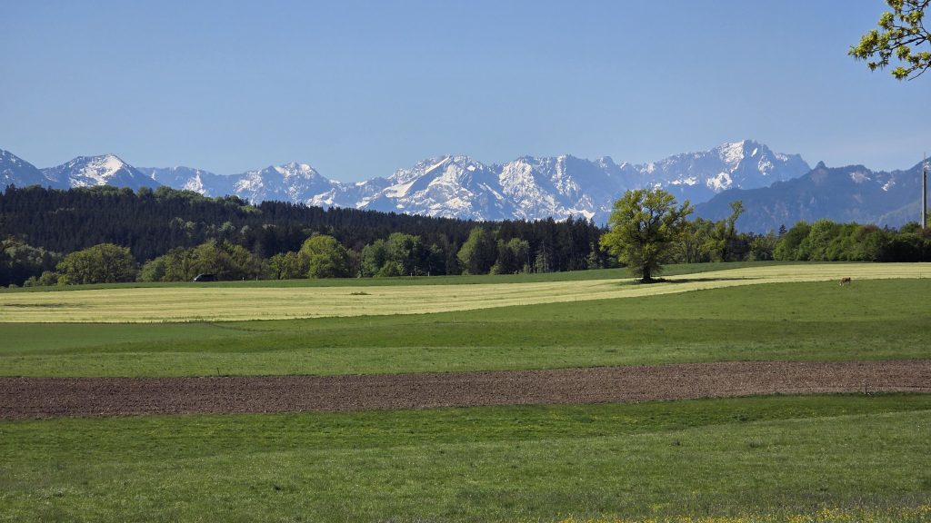 Alpenpanorama bei Habaching