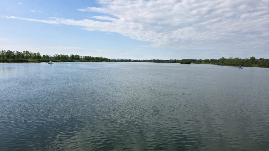 Stausee am Lech bei Mering