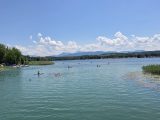 Der Waginger See an einem heißen Sommertag