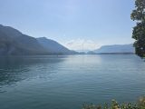 Der Wolfgangsee bei St. Gilgen am Morgen