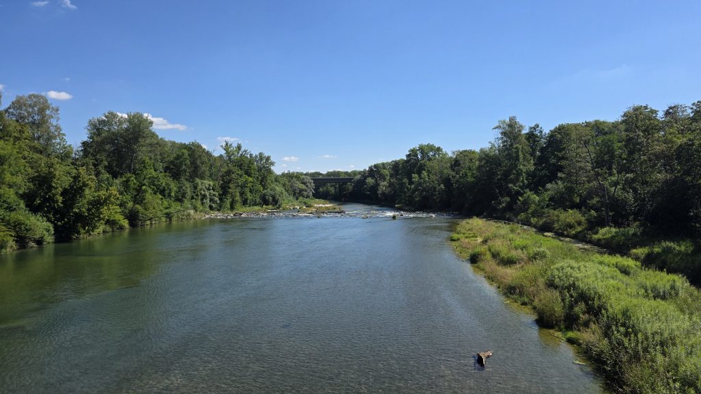 Die Isar bei Unterföhring